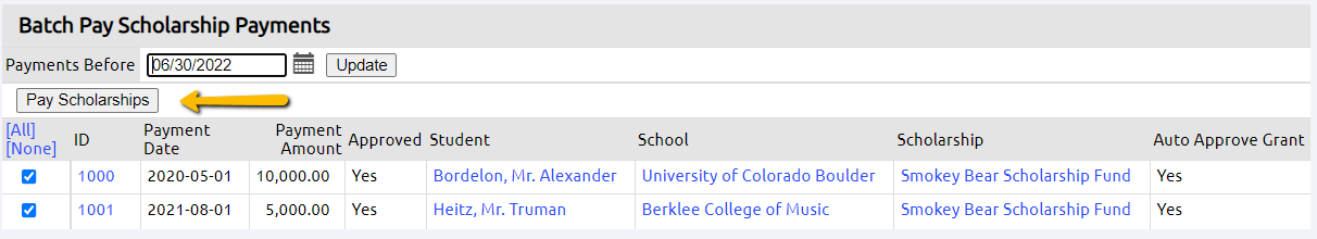pay scholarships