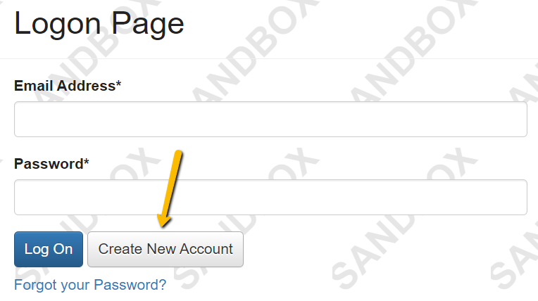 Create New Account
