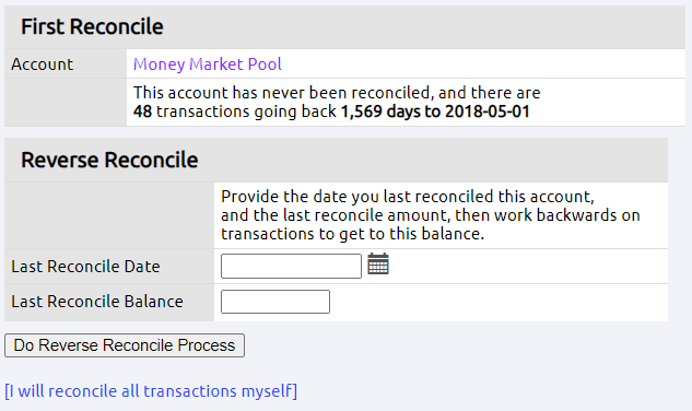 first reconcile