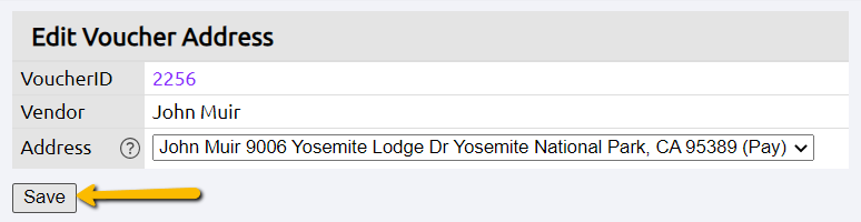 address location