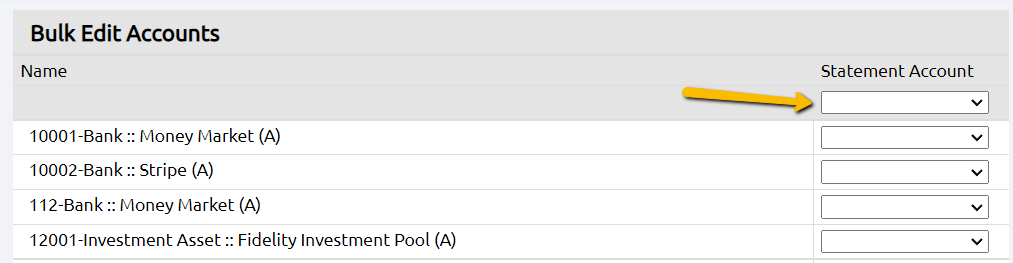 empty drop-down field