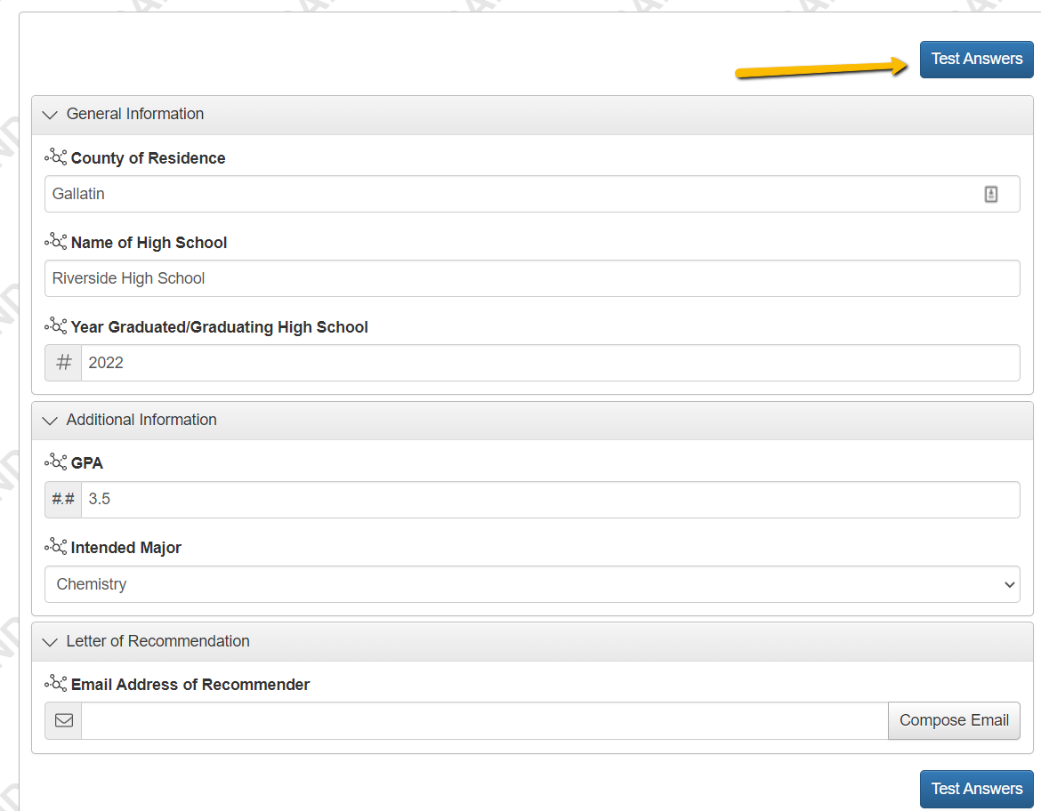 Universal Application Test Eligibility Rules Foundant Technologies