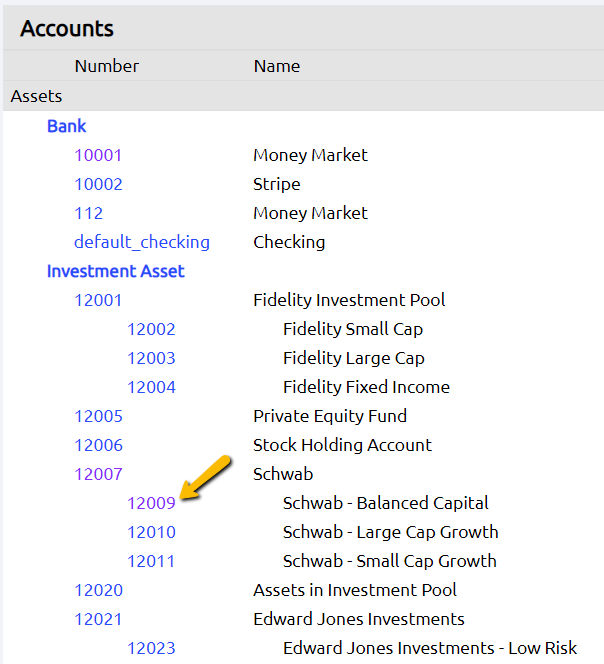 click account number