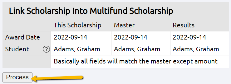 enter the scholarhsip ID
