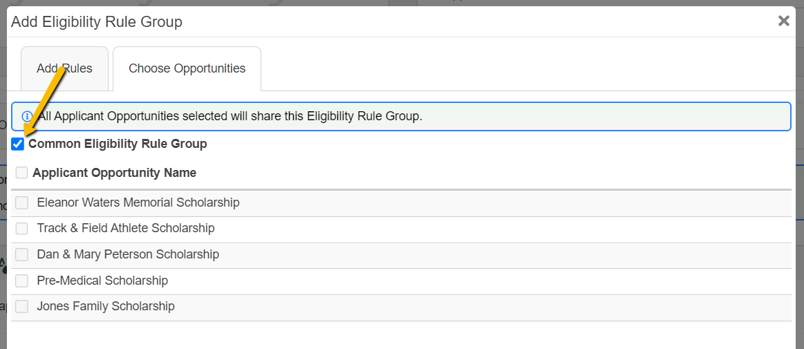 Universal Application: Build Eligibility Rules – Foundant Technologies