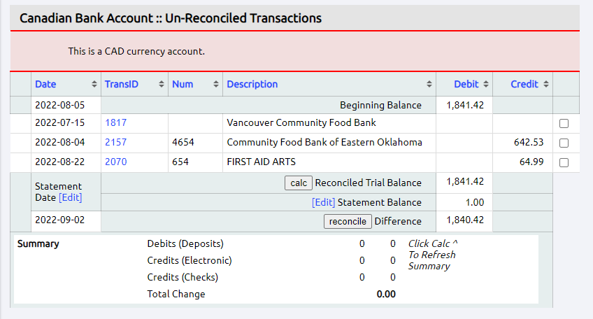 multi-currency bank reconciliation